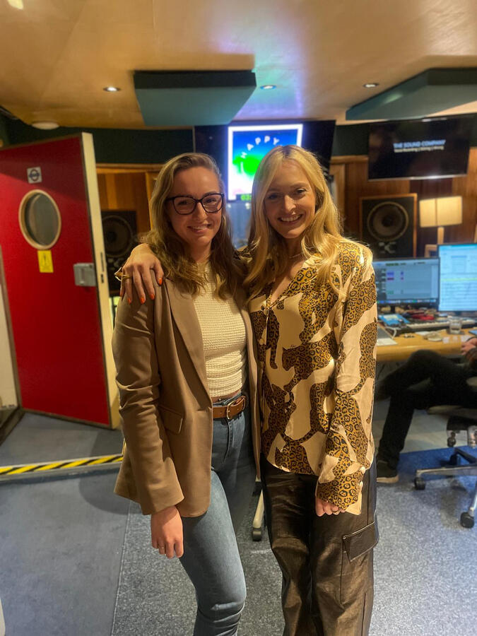 Ashleigh with Fearne Cotton after recording a very special episode of Happy Place Ashleigh with Fearne Cotton after recording a very special episode of Happy Place