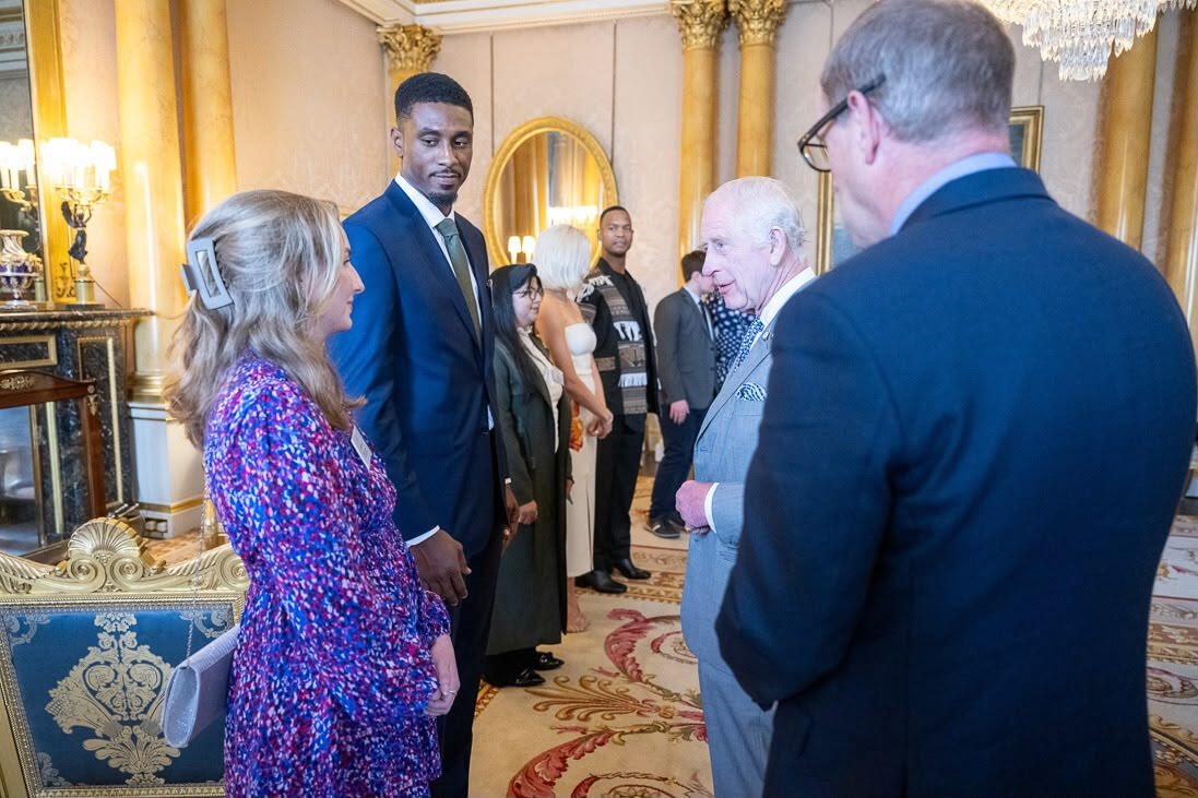 Ashleigh meeting King Charles Ashleigh meeting King Charles