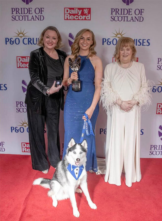 Ashleigh, Blu, Laurie Brett & Susan Boyle - 2025 Pride of Scotland Award Winners Ashleigh, Blu, Laurie Brett & Susan Boyle - 2025 Pride of Scotland Award Winners