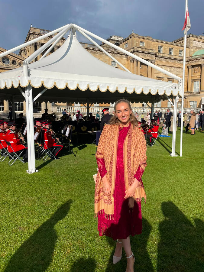 Ashleigh at Buckingham Palace garden party Ashleigh at Buckingham Palace garden party